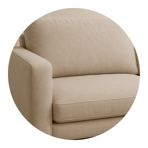 Canapé tissu beige clair - nettoyage à Toulouse et alentours